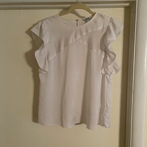 Express Ruffle Sleeveless Top